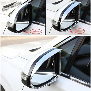 

Lapetus Outside Door Rearview Mirror Eyebrow Rain Frame Cover Trim ABS Accessories Exterior Fit For Hyundai Santa Fe 2019 2020