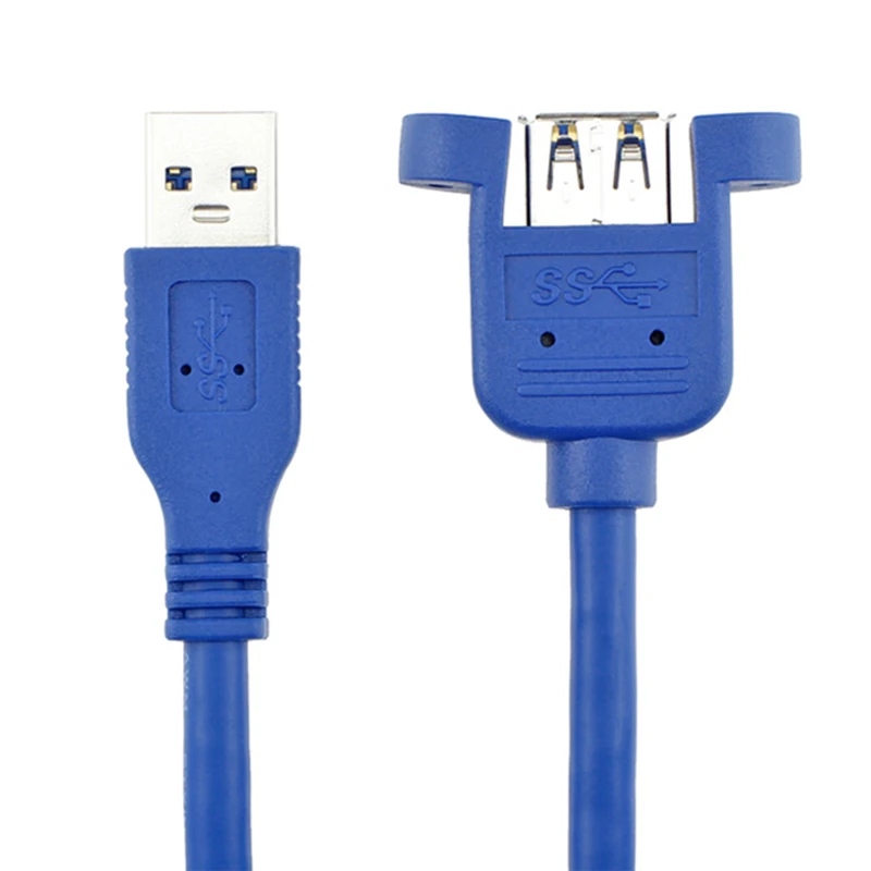 EGRINCY USB3.0 кабель-удлинитель USB 3,0 кабель для синхронизации данных с винтовым креплением на панель для настольный компьютер, принтер, жесткий диск