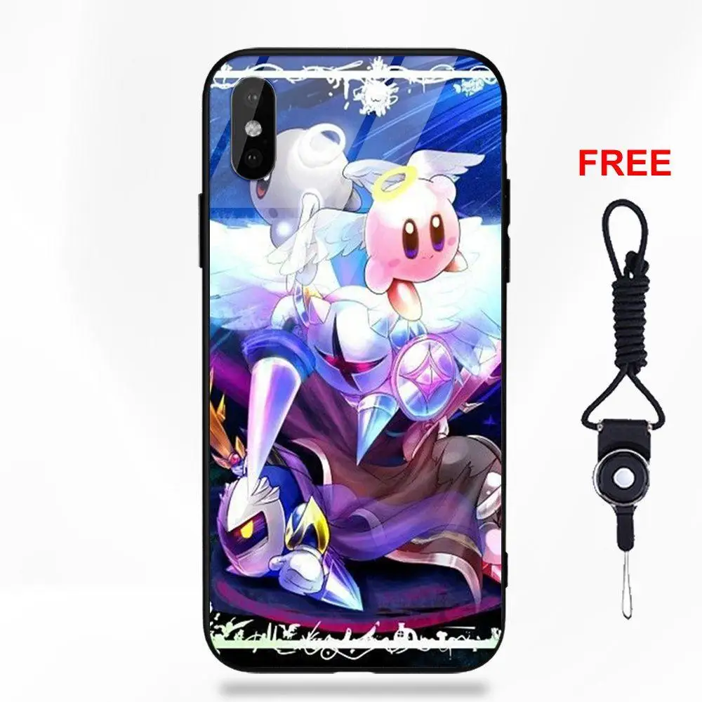 Game Kirby Galacta Knight Pattern Soft TPU Frame Tempered Glass Phone Case For Apple iPhone X XS Max XR 5 5C 5S SE 6 6S 7 8 Plus Game Kirby Galacta Knight Pattern Soft TPU Frame Tempered Glass Phone Case For Apple iPhone X XS Max XR 5 5C 5S SE 6 6S 7 8 Plus