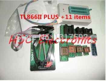 

Free Shipping! MiniPro TL866II PLUS +11items +IC Clamp SOIC8 Russian English REPLACE TL866A