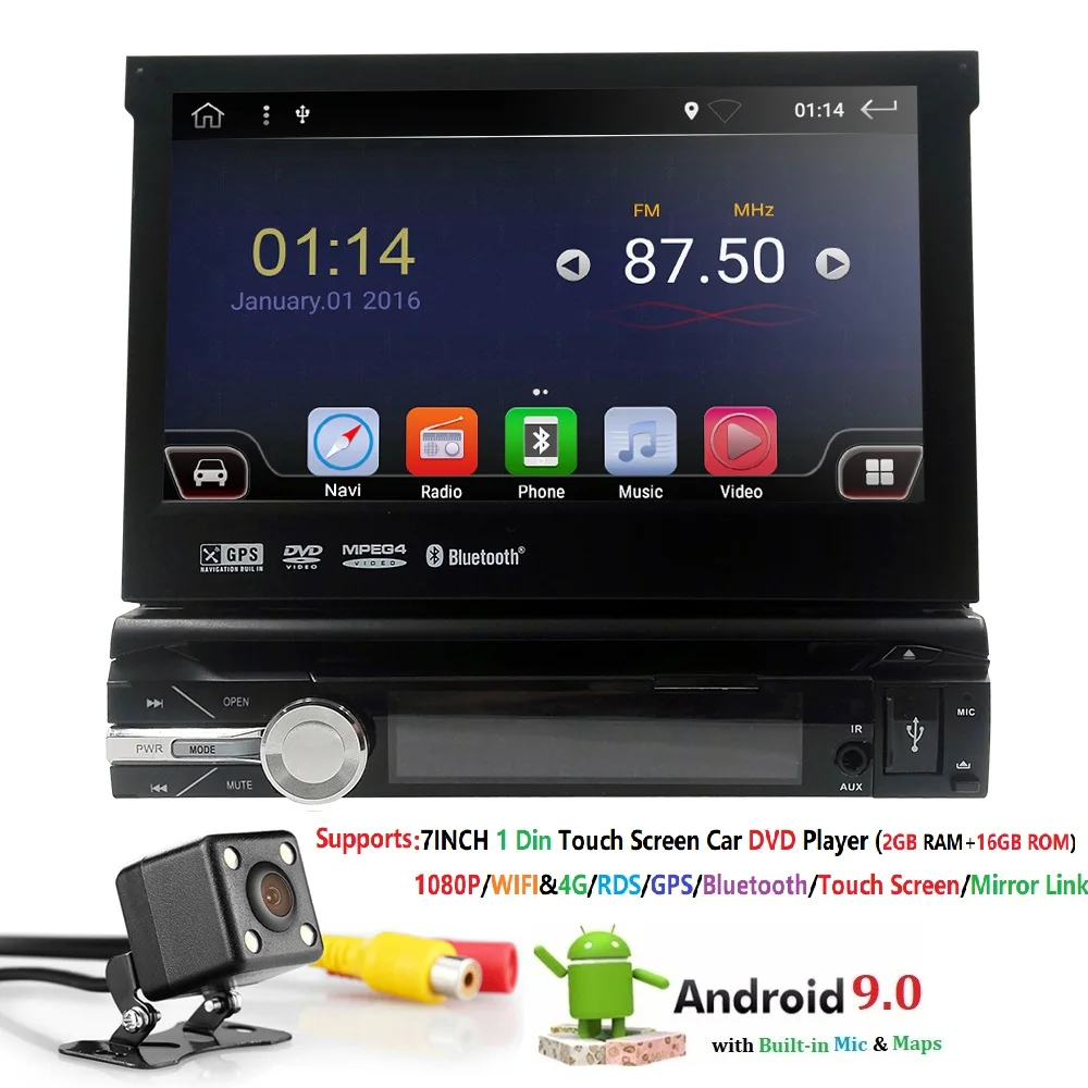 

Universal GPS Navigation WiFi 4G for Univeral Android USB Audio Radio Multimedia Players Bluetooth FM AM TPMS DVR RDS SWC DAB SD
