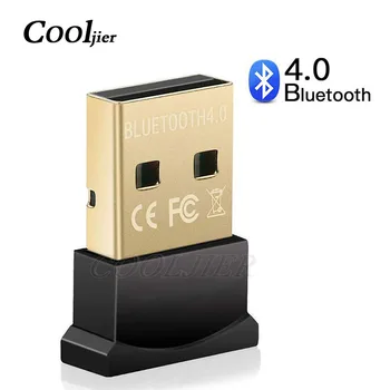 

COOLJIER USB Bluetooth Dongle Adapter 4.0 Bluetooth Music Audio Receiver Transmitter aptx for PC Computer Speaker Wireless Mouse