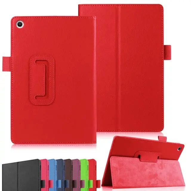 

Slim Litchi 2-Folder Folio Stand PU Leather Skin Shell Funda Capa Cover Case For Asus ZenPad S 8.0 Z580C Z580CA Z580 P01MA Coque