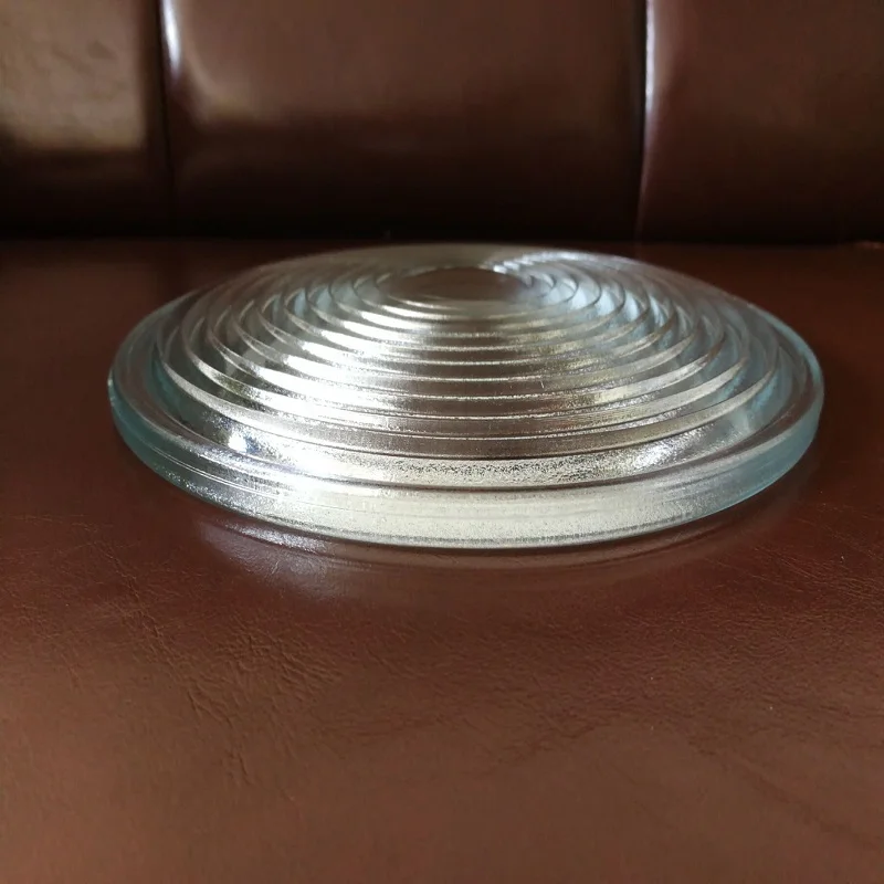 Diameter80mm EFL50mm Round Glass Spotlight Fresnel Lens for Stage Lamp