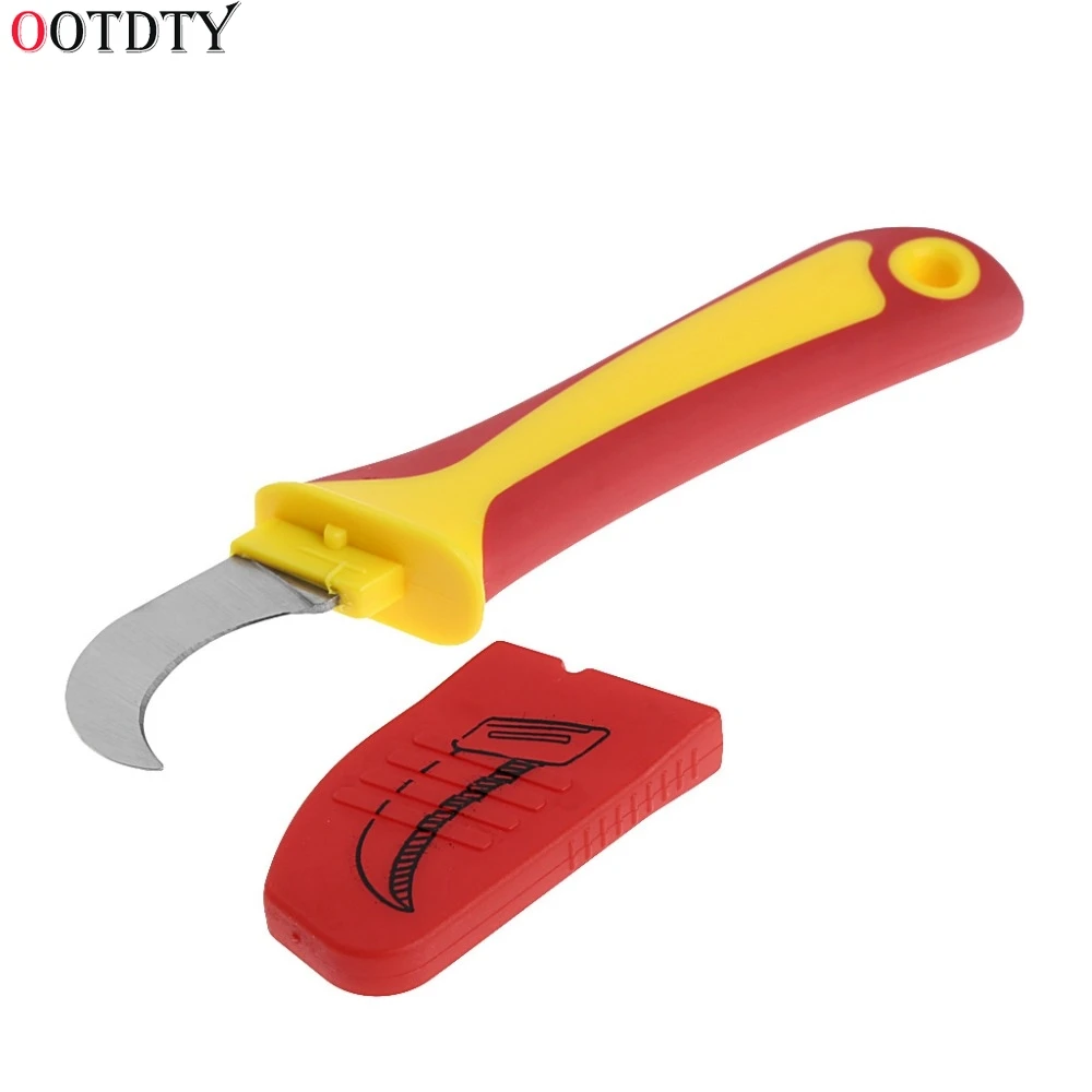 1 Pc Electrician Knife Cutting Off Tool Repairing Hook Plastic Handle Hand Tools | Инструменты