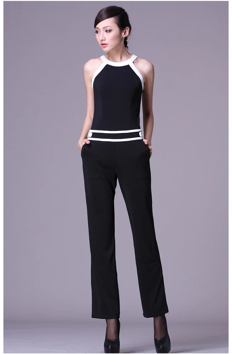 black and white formal jumpsuits