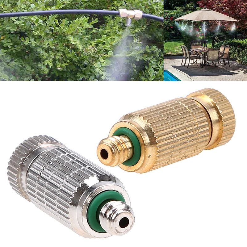 Garden Brass Spray Misting Nozzle Hose Connector Water Sprinkler Farm Irrigation
