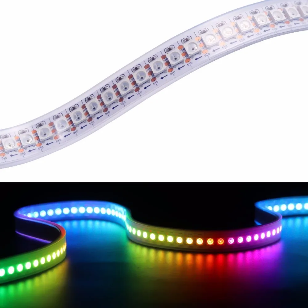 Tiras de Led leds ws2812b chip ws2811 digital Geração de Energia : Mudar