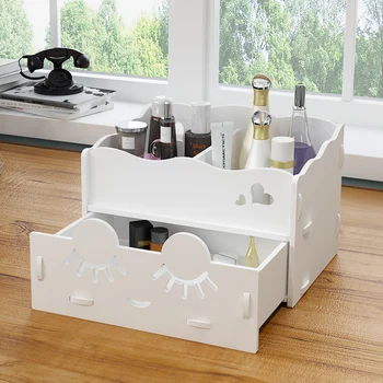 

Wooden (PVC) storage shelves bathroom room dresser cosmetics multi-purpose storage box home storage rack (disassembly, assembly)
