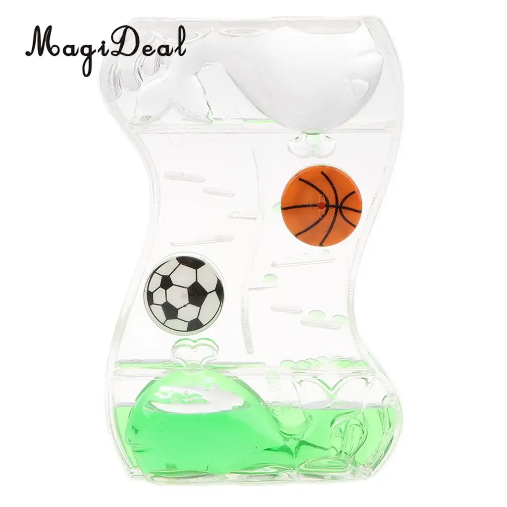 Floating Color Mix Illusion Whale Ball Floating Oil Hourglass Liquid Motion Toy Bubble Timer Desk Gadget