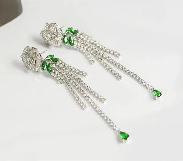 

Designer Fashion 925 Sterling Silver Jewelry 3A Cubic Zirconia Party Earring