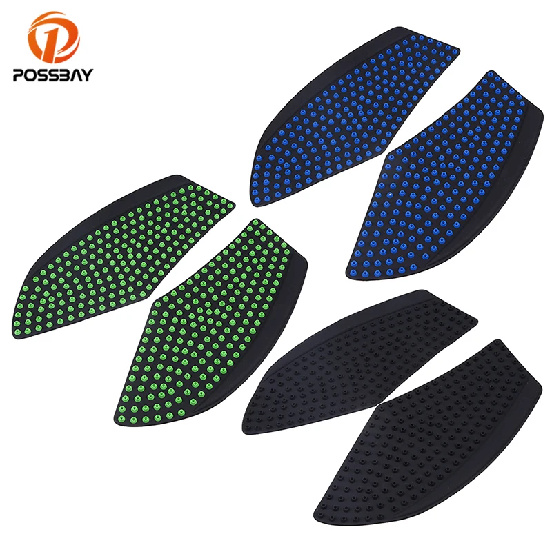 

POSSBAY Motorcycle Stickers Motorcycle Tank Traction Side Gas Knee Grip Protector for Yamaha BMW Suzuki Harley Honda Decal Pad