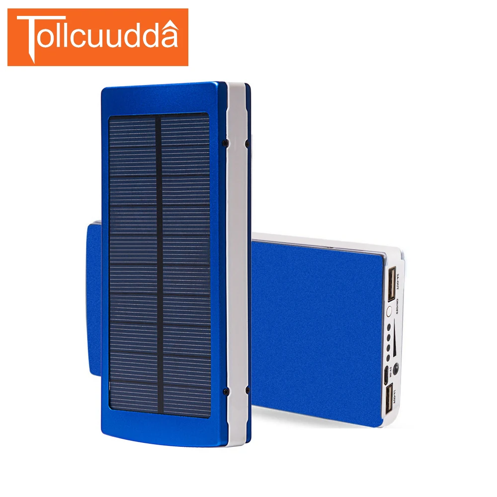 bilder für Tollcuudda 15000 MAH Solarstrom-ladegerät hohe Kapazität Solar-ladegerät externe Batterie Dual tragbaren usb-ladegerät telefon mit LED-licht bilder für Tollcuudda 15000 MAH Solarstrom-ladegerät hohe Kapazität Solar-ladegerät externe Batterie Dual tragbaren usb-ladegerät telefon mit LED-licht