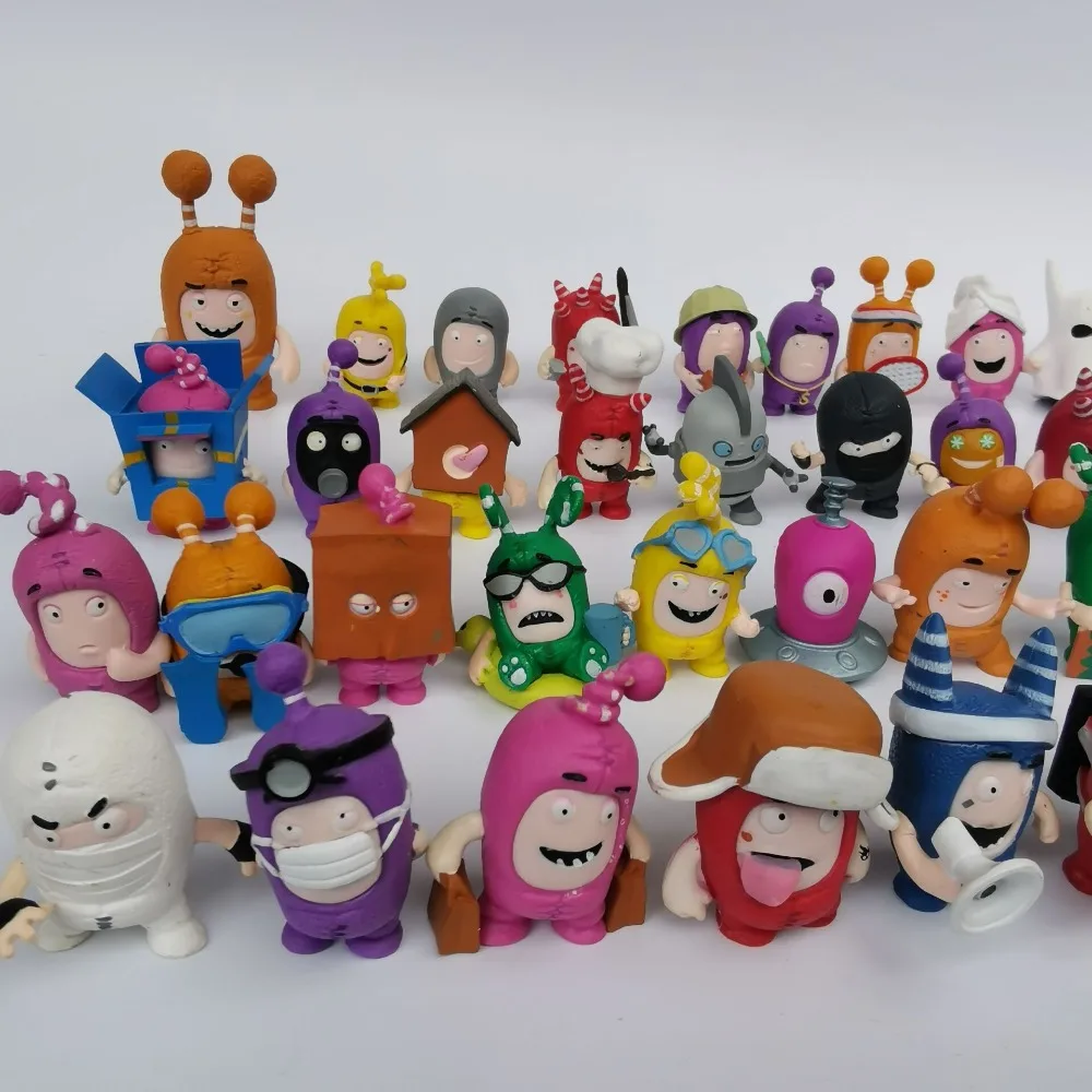 

50pcs Oddbods Toy Figures Zee Jeff Fuse Slick PVC Action Figure Collection Gift