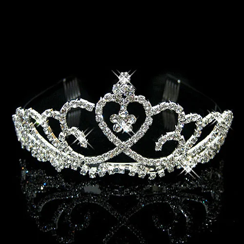 Роскошные с блестящими кристаллами Hairwear Принцесса Корона невесты диадемы и короны свадебные украшения диадема цветок Свадебные украшения для волос - Окраска металла: H009S110