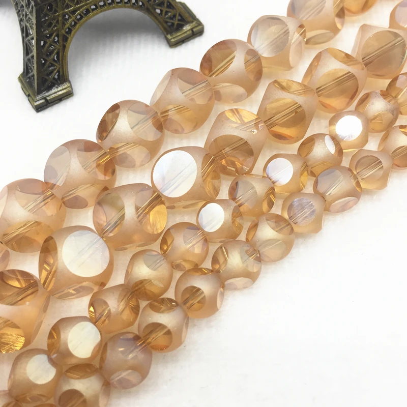

New Frosted Faceted Austrian Crystal Beads 8/12mm High Quality Glass Loose Beads Ball Handmade Jewelry Bracelet Making DIY BL01
