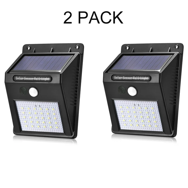 Solar Motion Sensor Lights 2 Pack Detector 30 Leds Outdoor Solar Motion Sensor Lights 2 Pack Detector 30 Leds Outdoor Ed Waterproof