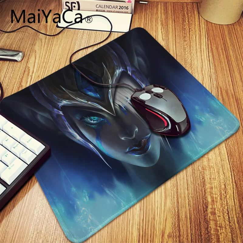 Maiyaca League Of Legends Ahri Morgana прочный Настольный коврик для мыши большой размер Аниме