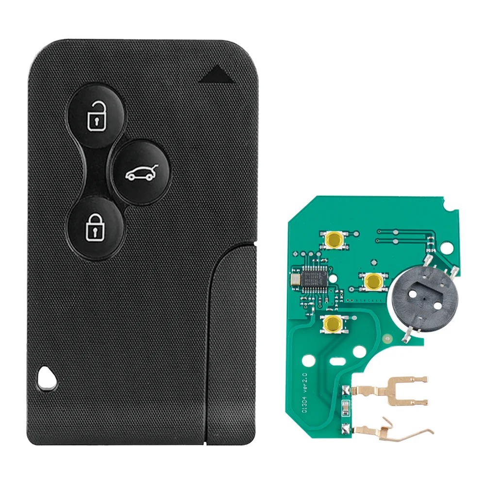 

433MHz ID46 Chip Emergency Smart 3 Button Folding Remote car Key Fob for RENAULT Megane Scenic