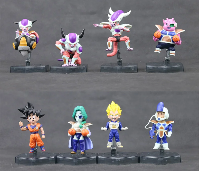 8pcs Frieza Freeza Freezer 3 Ver. Zarbon Dodoria Soldier Son Goku