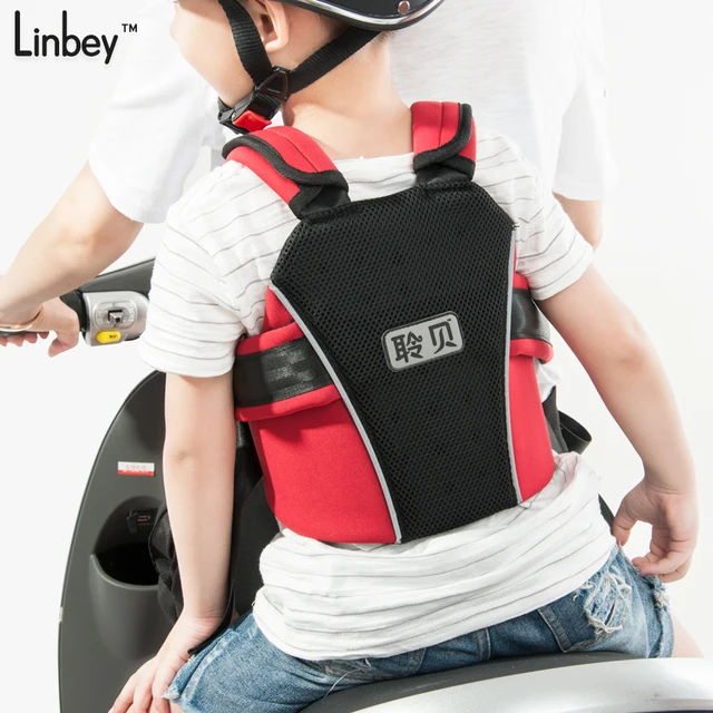 High quality child motorcycle seat belt kids riding safety harness