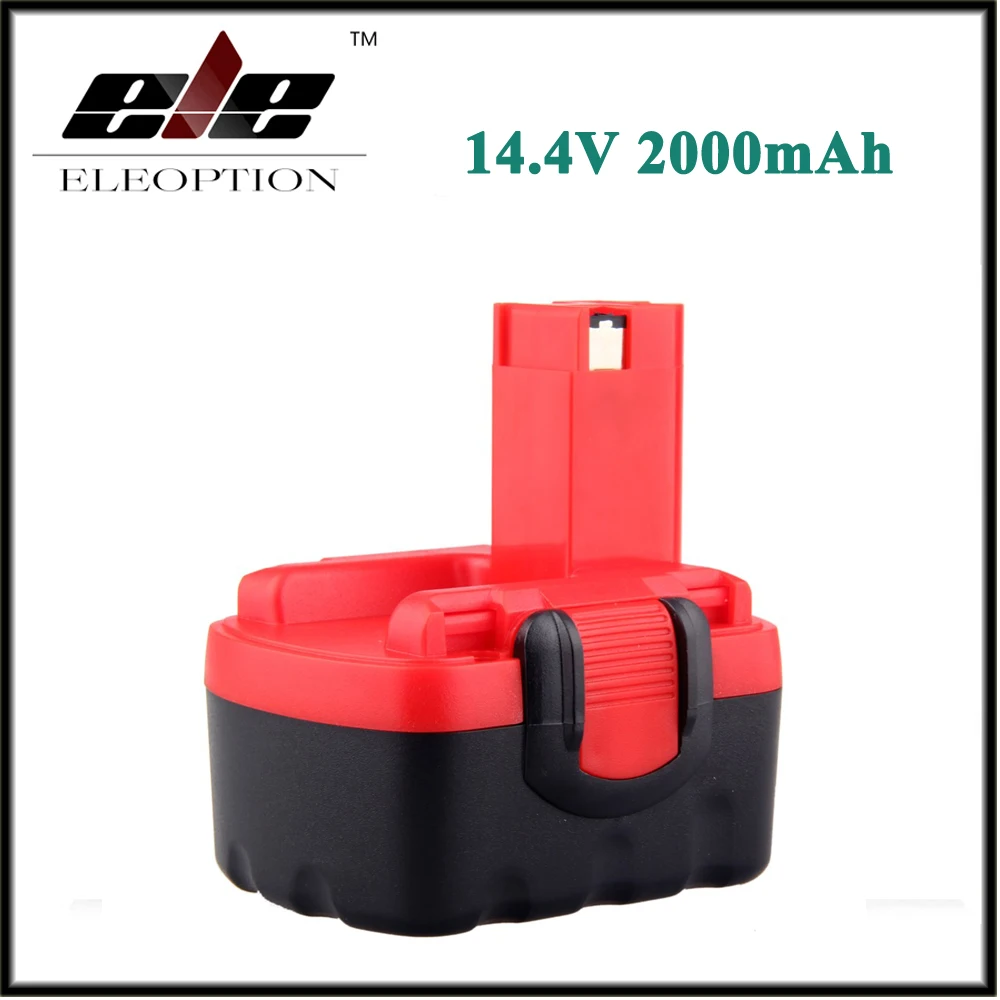 Eleoption 2000mAh 14 4V Battery for Bosch 14 4 Volt BAT038 BAT140 BAT159 BAT040 BAT041