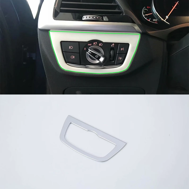 

Car Accessories Interior Decoration ABS LHD Head Lamp Adjustment Buttons Cover For BMW X3 2018 Car Styling
