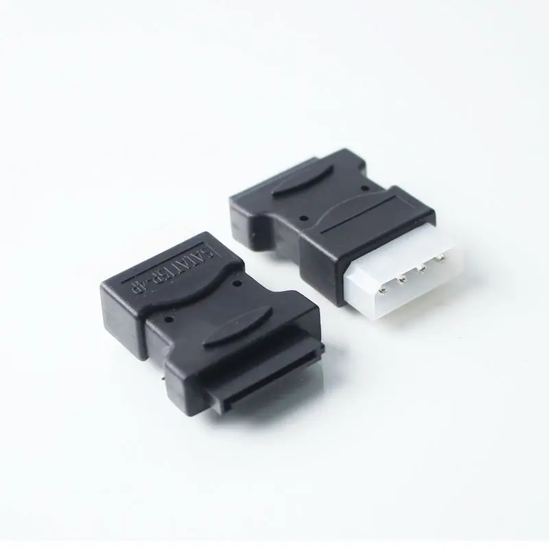 Ult лучший SATA от мужчины до женщины адаптер 15 P Molex IDE 4Pin Мужской питания черный| |