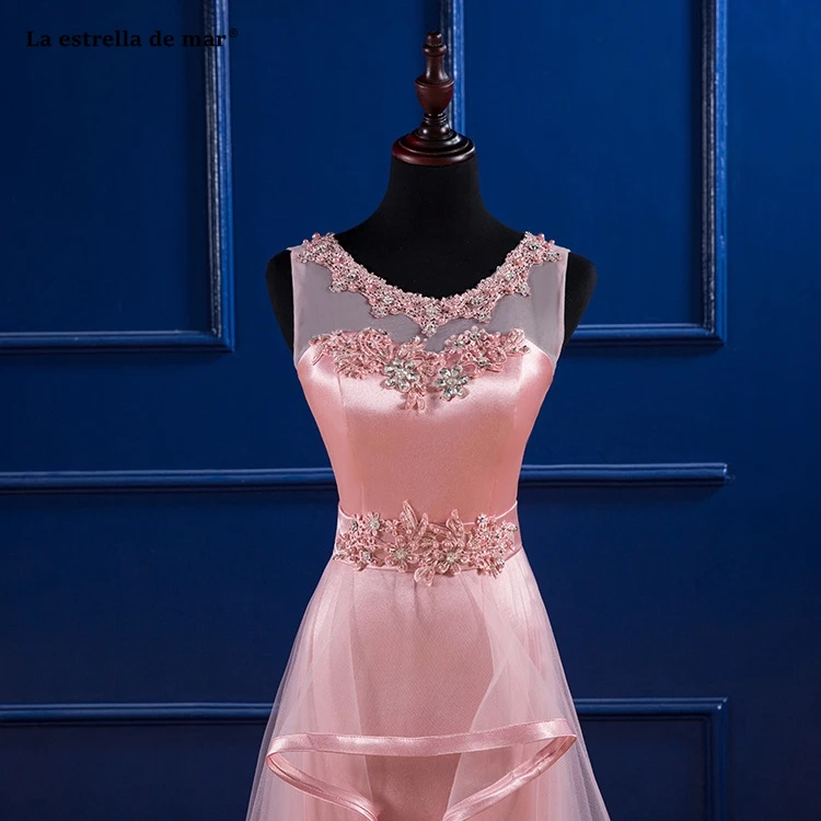 Vestido de formatura longo 2021 Новое кружевное платье из сатина и с украшением в виде