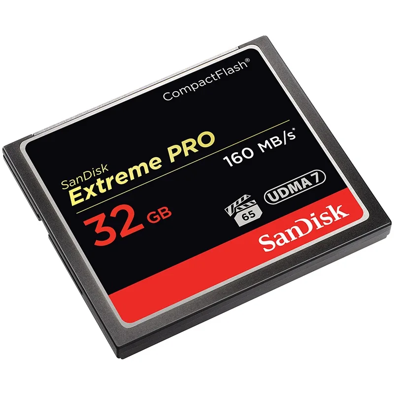 

Sandisk Extreme Pro CF Card 64GB 32GB 16GB 128GB Compactflash Memory card Up to 160MB/s Read Speed for rich 4K and Full HD video