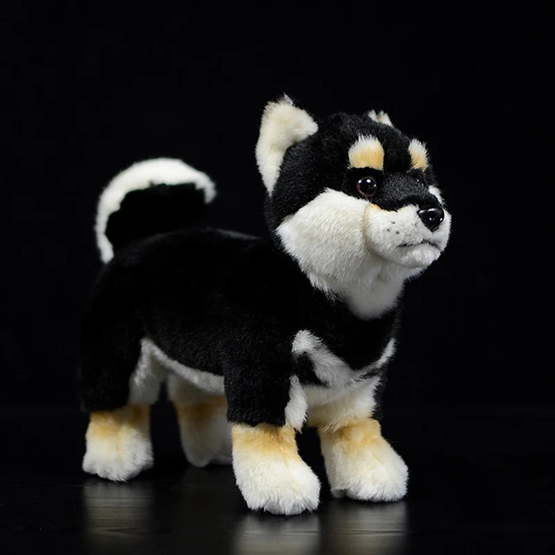 28cm Japanese Shiba Inu Plush Toys Kawaii Simulation Yellow Dog Stuffed Animal 