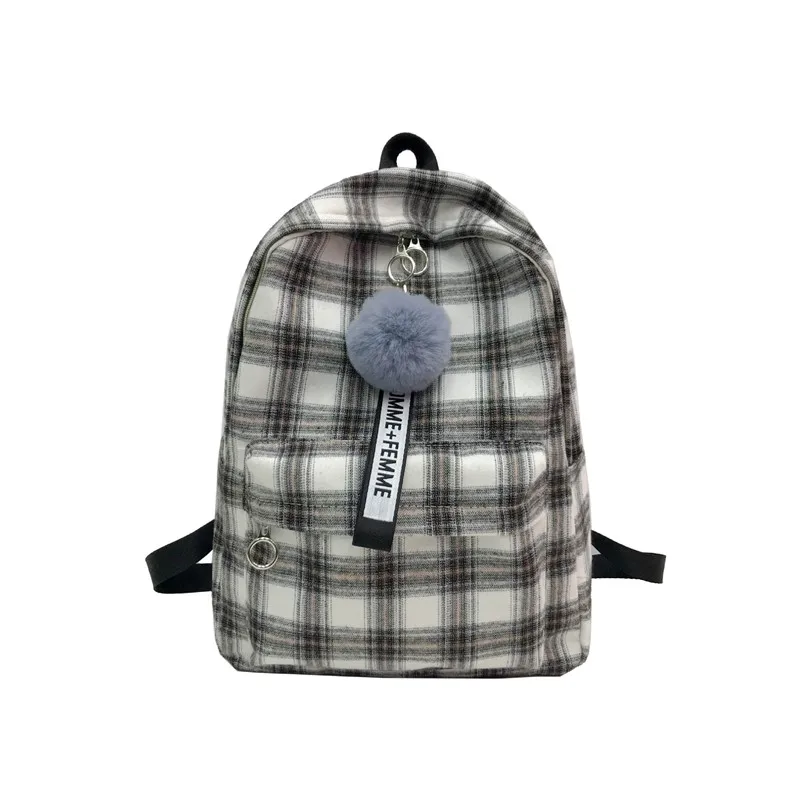 Женский рюкзак, женская школьная сумка для девочек-подростков, полосатые рюкзаки для ноутбука, дорожная тканевая сумка для студентов, черный рюкзак для ноутбука - Цвет: Хаки