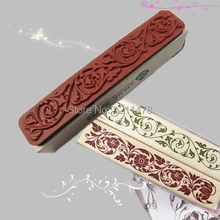 9.4*2*2.8 см DIY винтажные декоративные кружева каучуковое дерево штамп цветочным узором