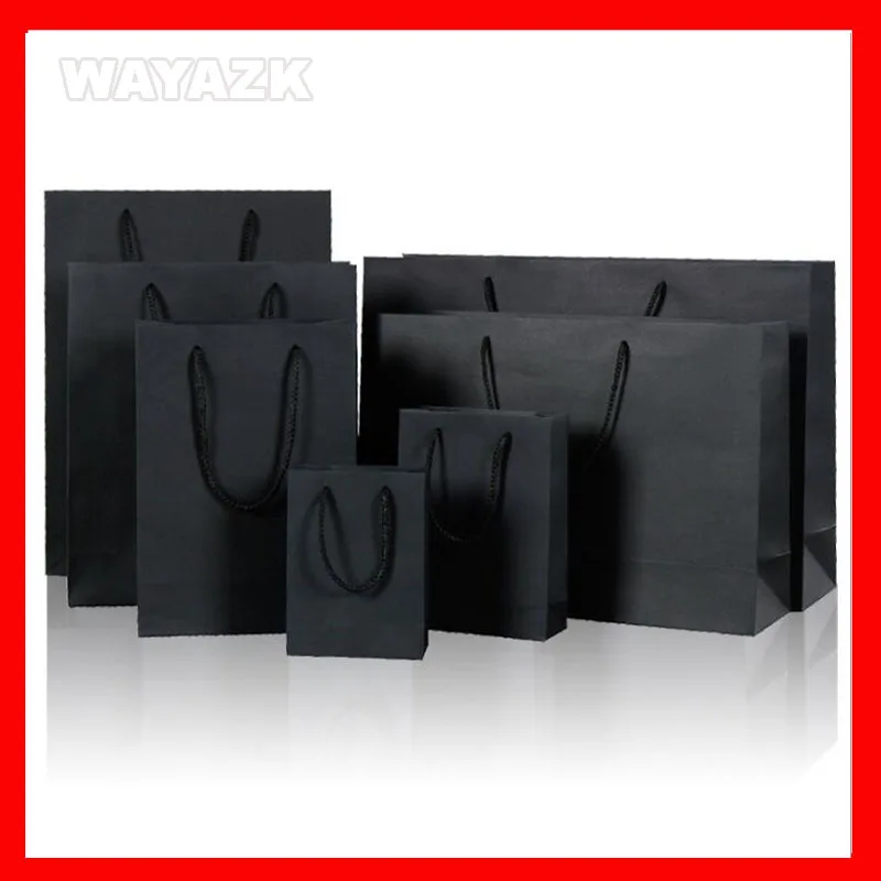 

(100PCS/lot) black paper gift bag