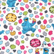 140*100 см Улица Сезам с печеньем хлопок Ткань DIY ткани лоскутное печатных Вышивание babytoy квилтинга Постельные принадлежности