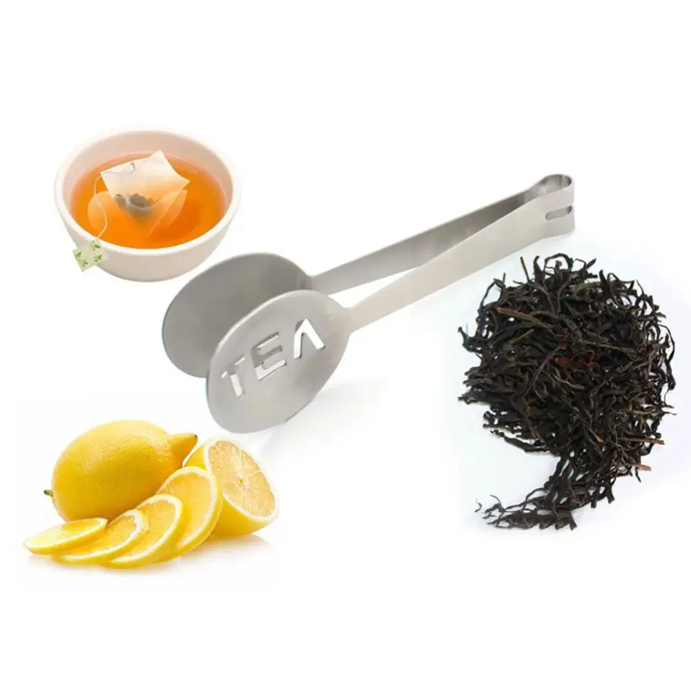 Hot Sale Stainless Steel Tea Bag Tongs Tea Bag Fruit Squeezer Tweezer