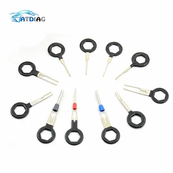 

3/8/11 pcs Auto Car Plug Circuit Board Wire Harness Terminal Extraction Pick Connector Crimp Pin Back Needle Remove Tool Set