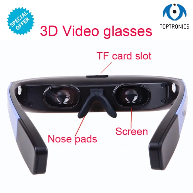 Toptronics G19 Newest Portalbe Android Wifi Smart Glasses 3D LCD screen
