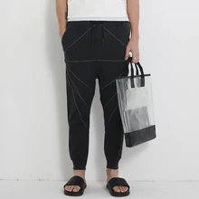 Новая мужская одежда персонализированные модные брюки линия луч украшения брюки мужские модные шаровары костюмы