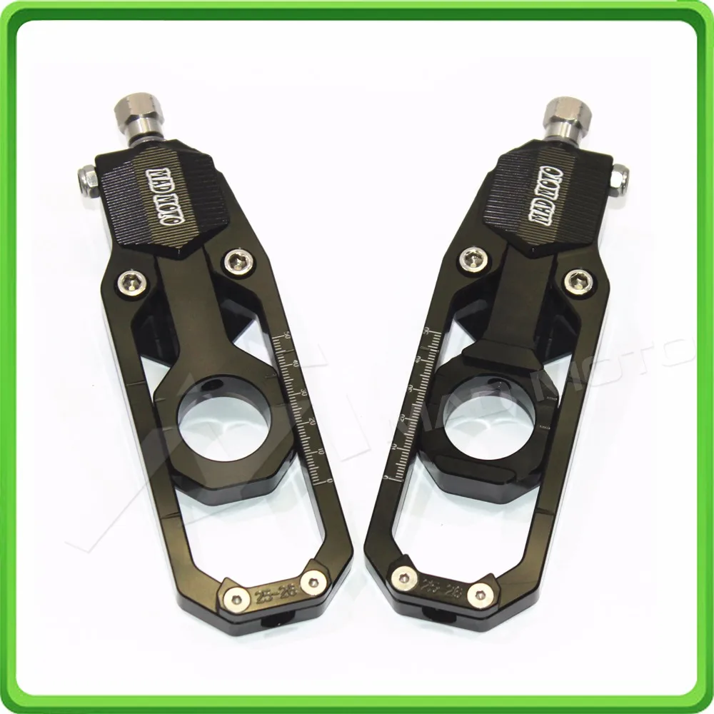 Aluminum motorcycle Chain Tensioner Adjuster fit for YAMAHA R1 YZF R1 2015 2016 2017 YZF-R1 15 16 17 Black (2)