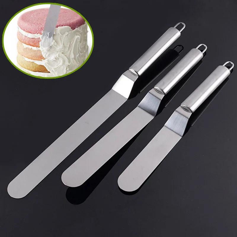 Stainless Steel Butter Cake Cream Scraper Spatula Kitchen Gadgets Bread