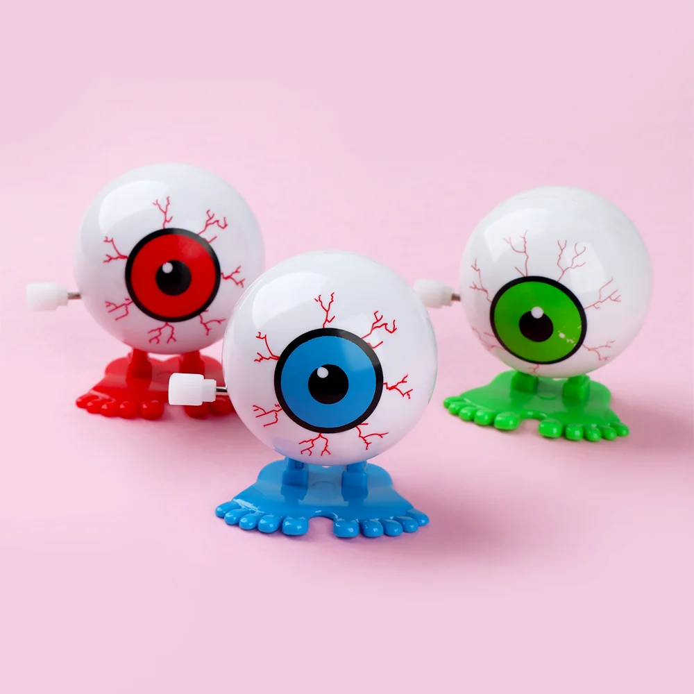 Buy 1pc Funny Color Random Jumping Eyeball Wind Up Toy Plastic Eyeball