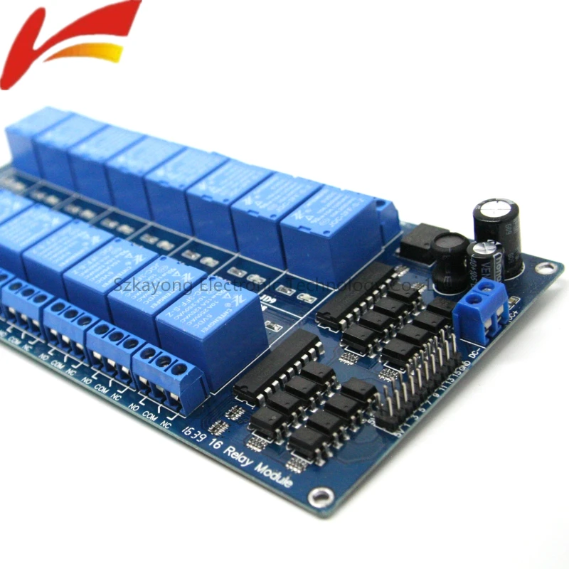 

DC: 5V 12V 16 Channel Relay Module ARM PIC AVR DSP Electronic Relay Plate Belt optocoupler isolation