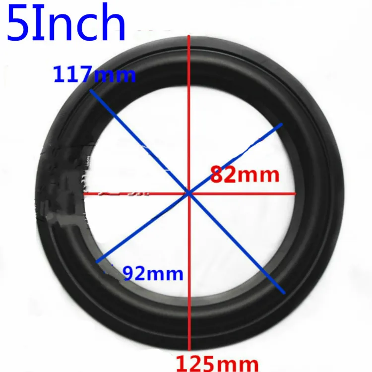 Tenghong 2 шт. динамик резиновый край 4 5 6 8 10 12 дюймов сабвуфер динамик s запасные части Аксессуары складное кольцо в громкий динамик DIY