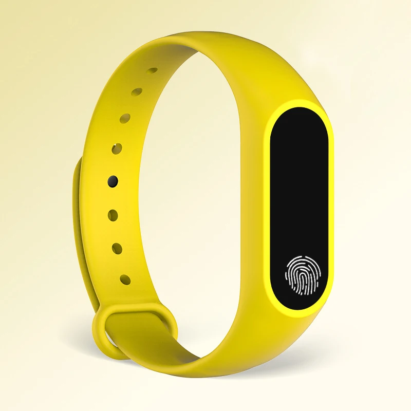 Спортивный Браслет Смарт-часы детские часы для девочек и мальчиков Детский наручный браслет для часов фитнес-трекер Smartwatch Smartband - Цвет: Цвет: желтый