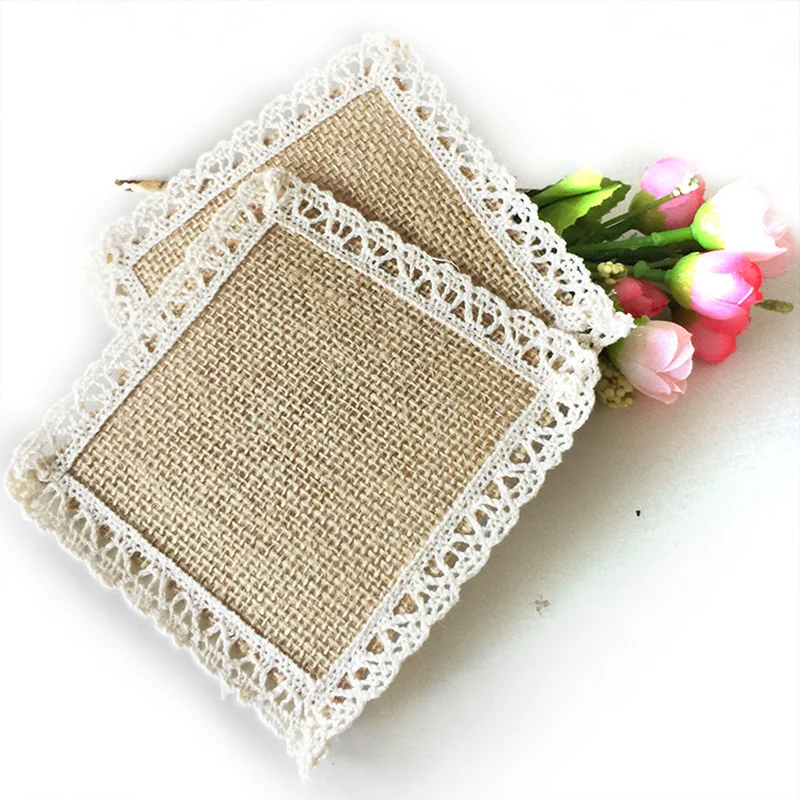 4pcs 10.5cm*10.5cm jute Cup Mat burlap placemat Coaster rustic wedding centerpieces vintage wedding decoration burlap wedding 4pcs 10.5cm*10.5cm jute Cup Mat burlap placemat Coaster rustic wedding centerpieces vintage wedding decoration burlap wedding
