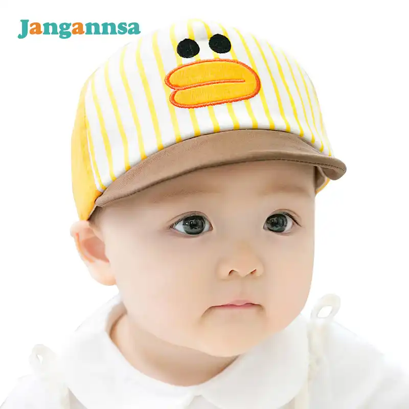 yellow infant hat