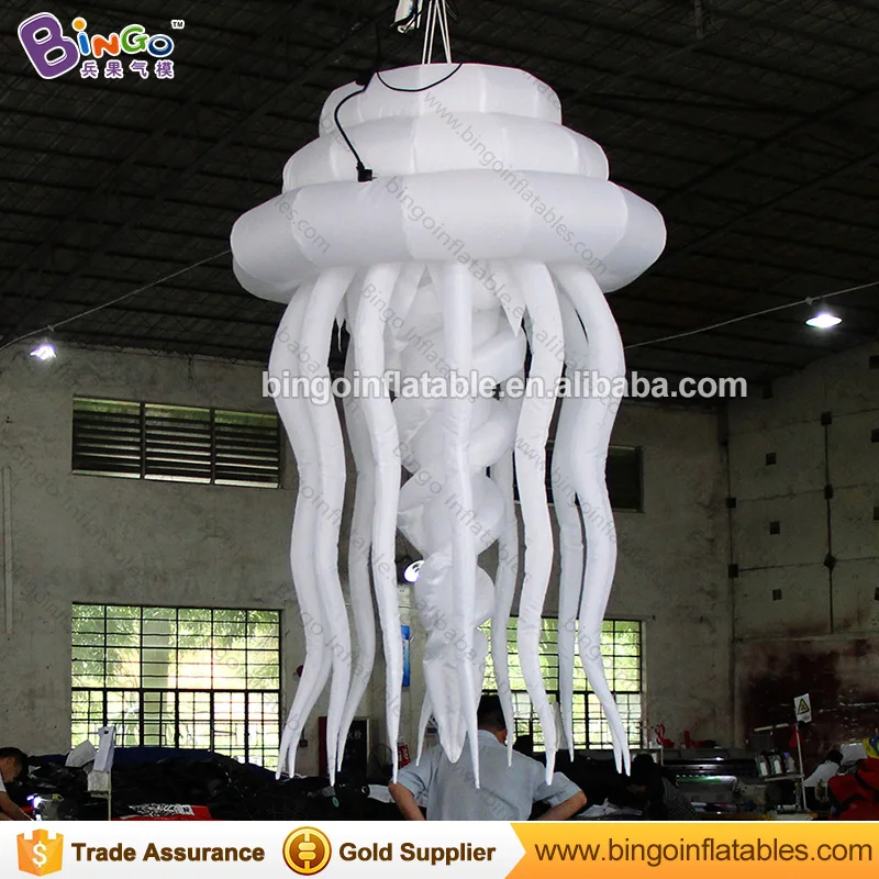 Free shipping 1.6M giant inflatable jellyfish for ocean theme party decoration all white hanging jellyfish balloon toy for sale
Free shipping 1.6M giant inflatable jellyfish for ocean theme party decoration all white hanging jellyfish balloon toy for sale