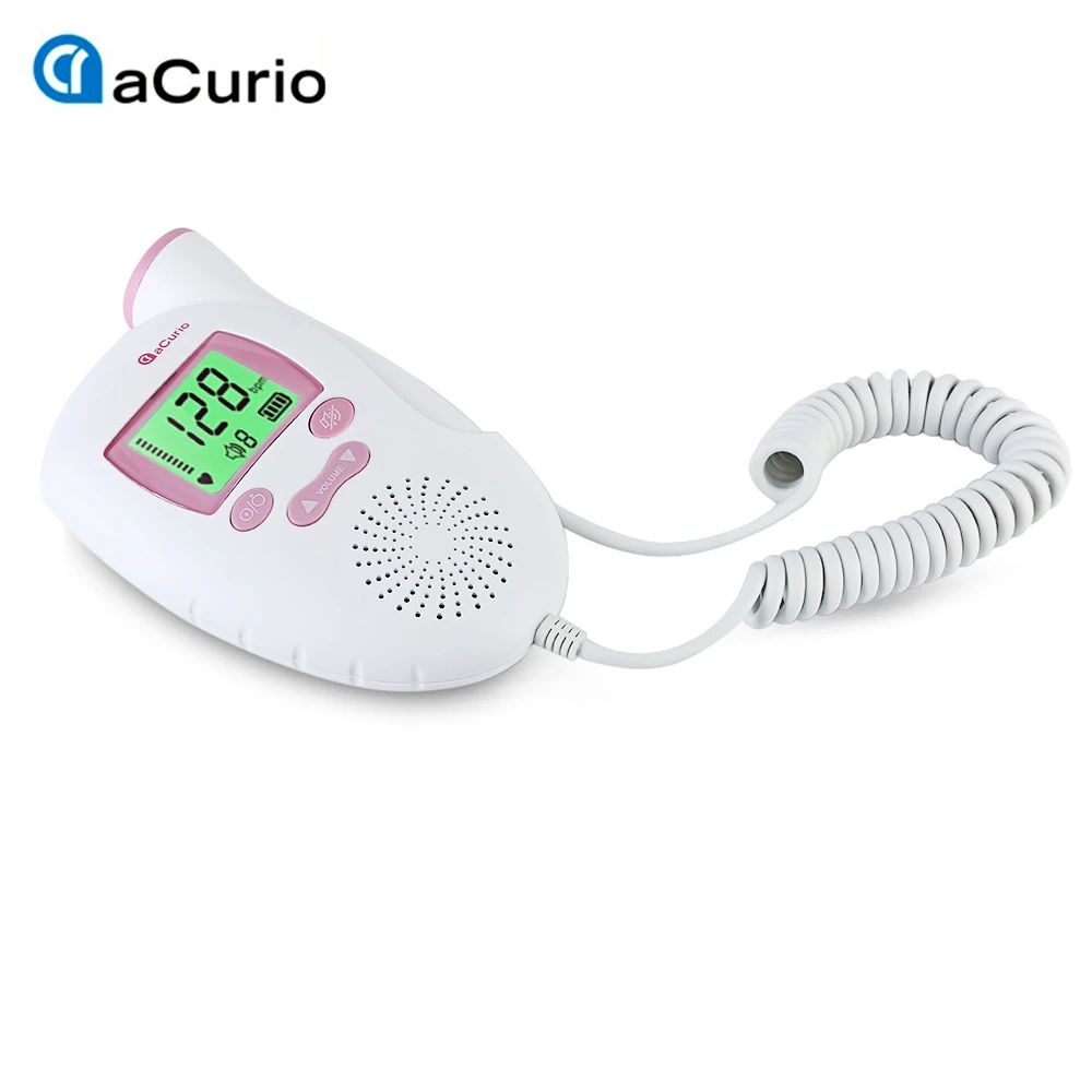 ACurio AF 703L/706L Baby Monitor Pregnant Ultrasonic Fetal Doppler LCD Portable Heart Rate