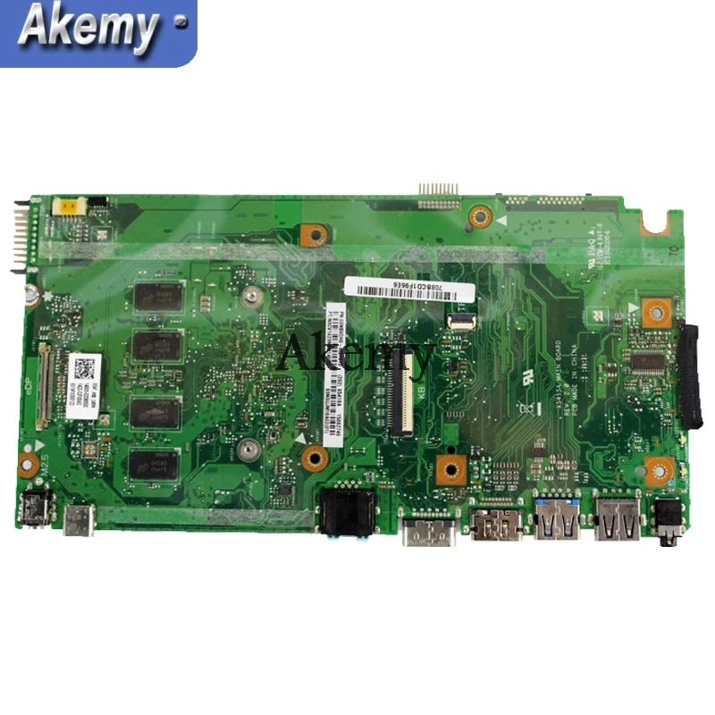 Akemy X540SA Laptop motherboard for ASUS VivoBook X540SA X540S X540 F540S Test original mainboard 4G-RAM N3700/N3710 4-Core CPU
